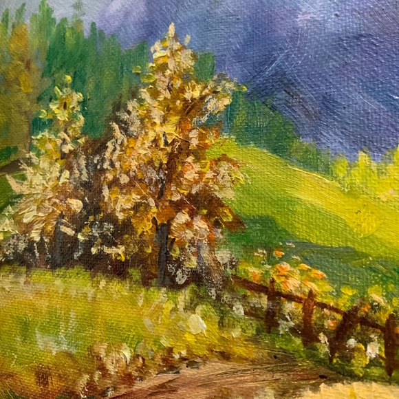 ✨SOLD✨Vintage Original Signed Oil Landscape Painting - Picture 6 of 7